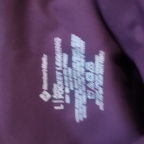 Members mark NEW active Pocket Legging Set - Black and Purple - Picture 3 of 6